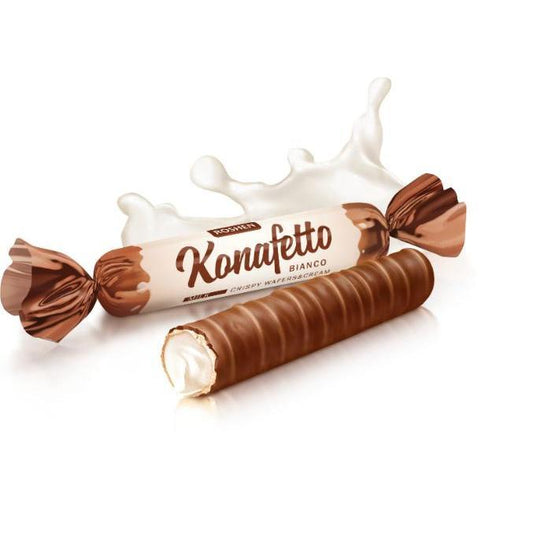 ready stock Roshen Konafetto Bianco, Sweets In Cocoa Coating 250g Chocolate Snacks Food coklatbentukcomel 12 bulan whitechoc Halal chocolate Chocolate & Chocolate Snacks Chocolate & Chocolate Snacks Cokelat By Jood Mart