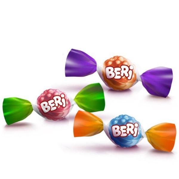 ROSHEN BERI HARD CANDY 3 FLAVOURS-CHERRY - BLUE RASPBERRY-BERRY PUNCH 500g.1kg By Jood Mart