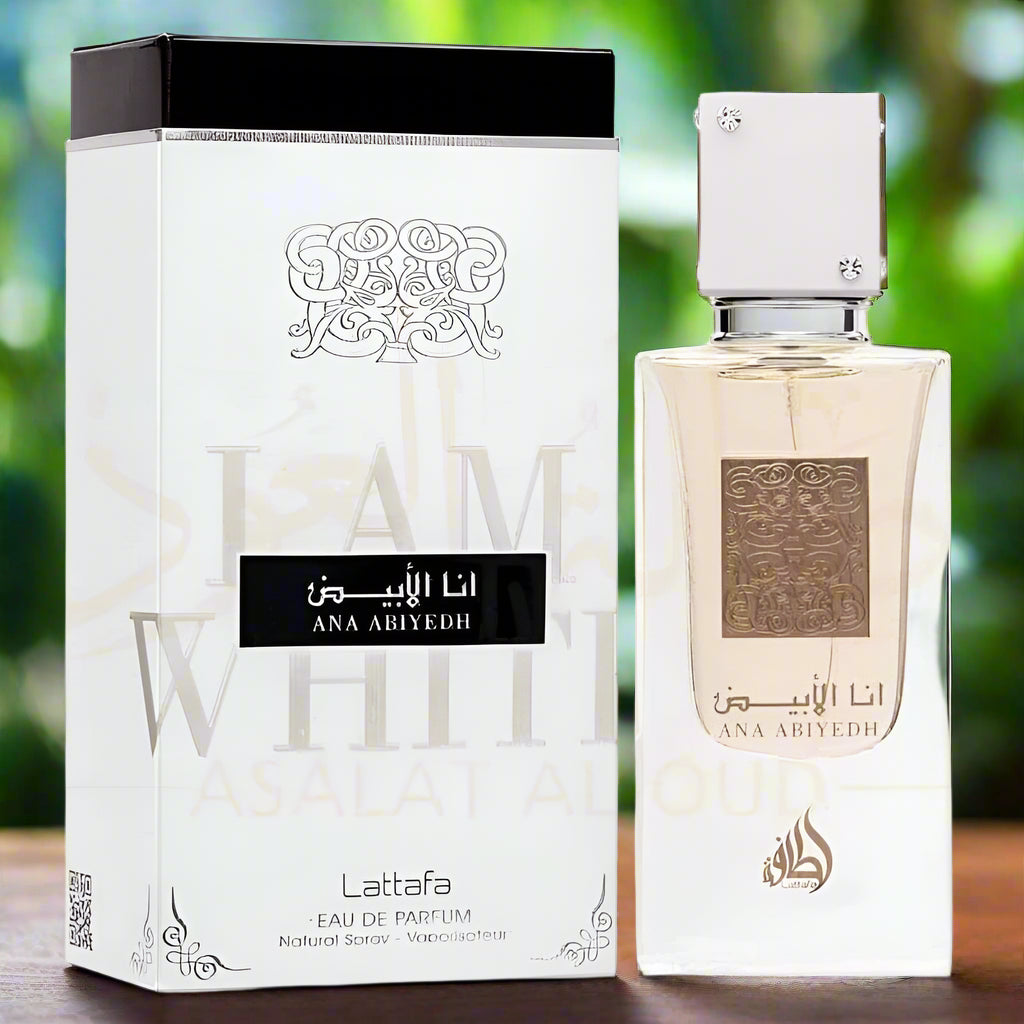 Original Lattafa 3D Sticker ANA ABIYEDH L AM WHITE 60ml EDP original from Dubai 100 - Bakhoor And Perfume