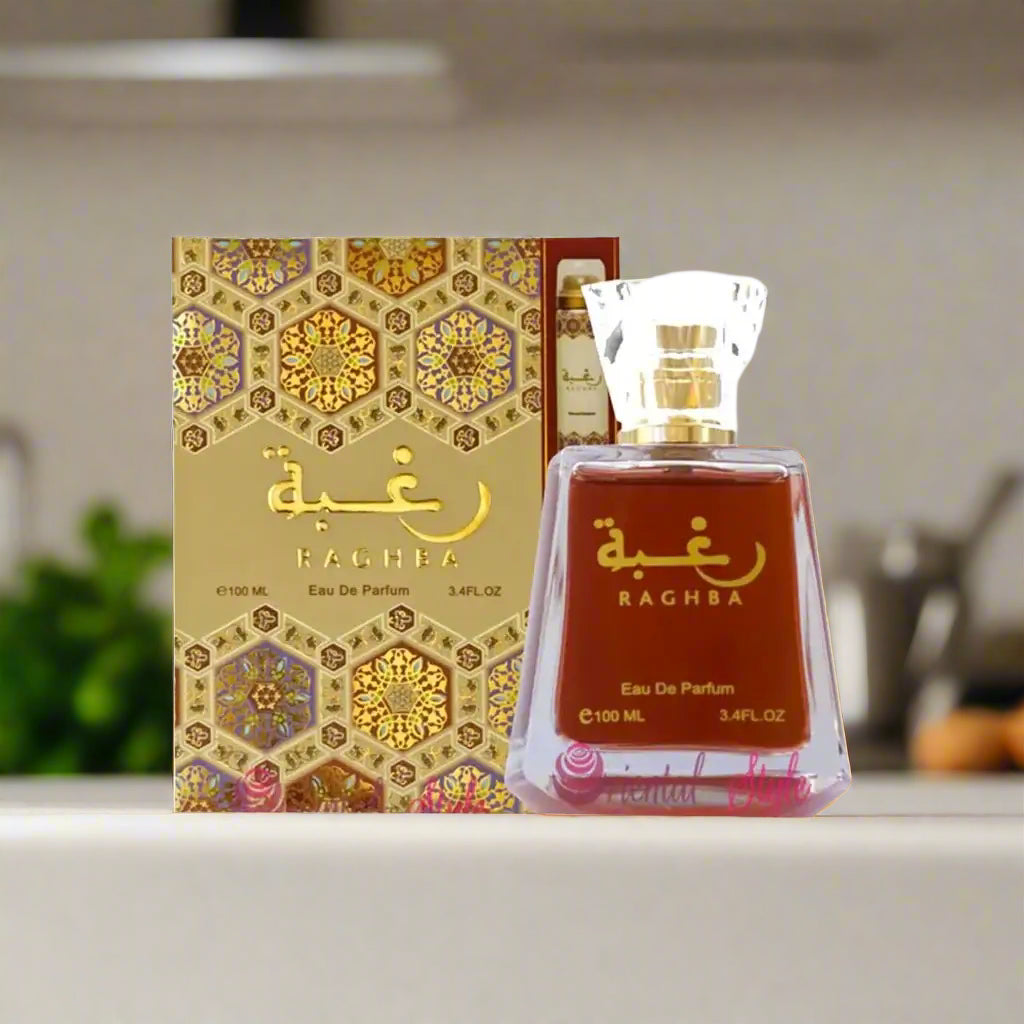 Raghba perfume (Oud) 100ML Deodorant For Men and Women - Bakhoor And Perfume