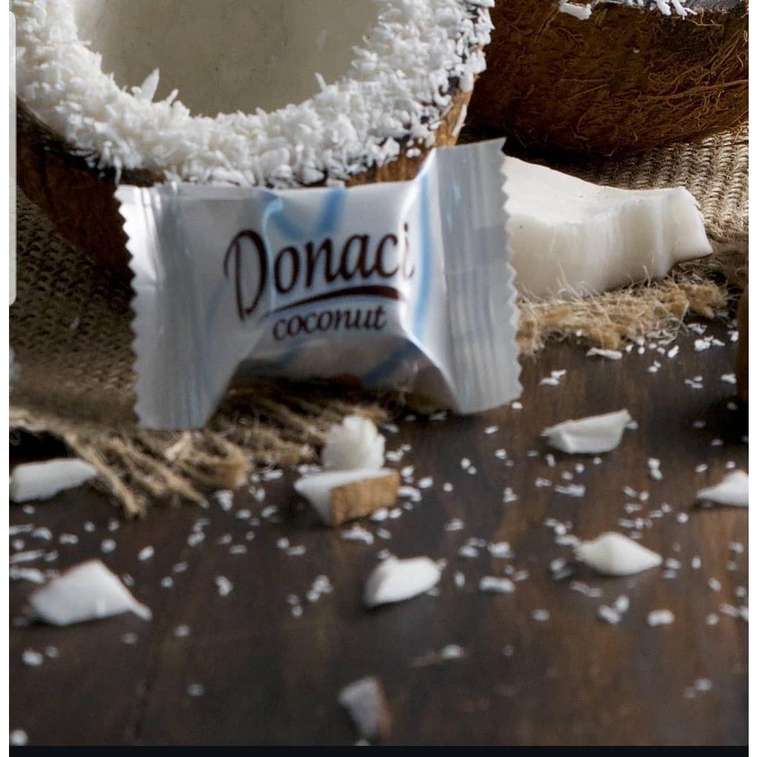 Evliya Donaci Coconut Bar Covered With Milk Chocolate 250g.500g.1kg White By Jood Mart