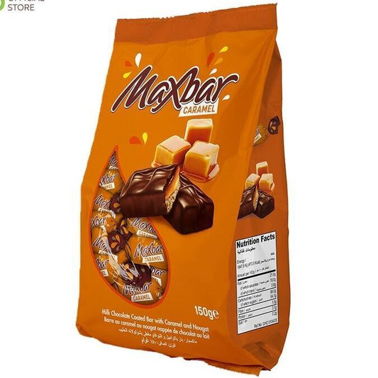 Maxbar Chocolate Mini Bars, 142g caramell. coconut .peanut. collection Snacks Food Cokelat Sweet Coklat By Jood Mart