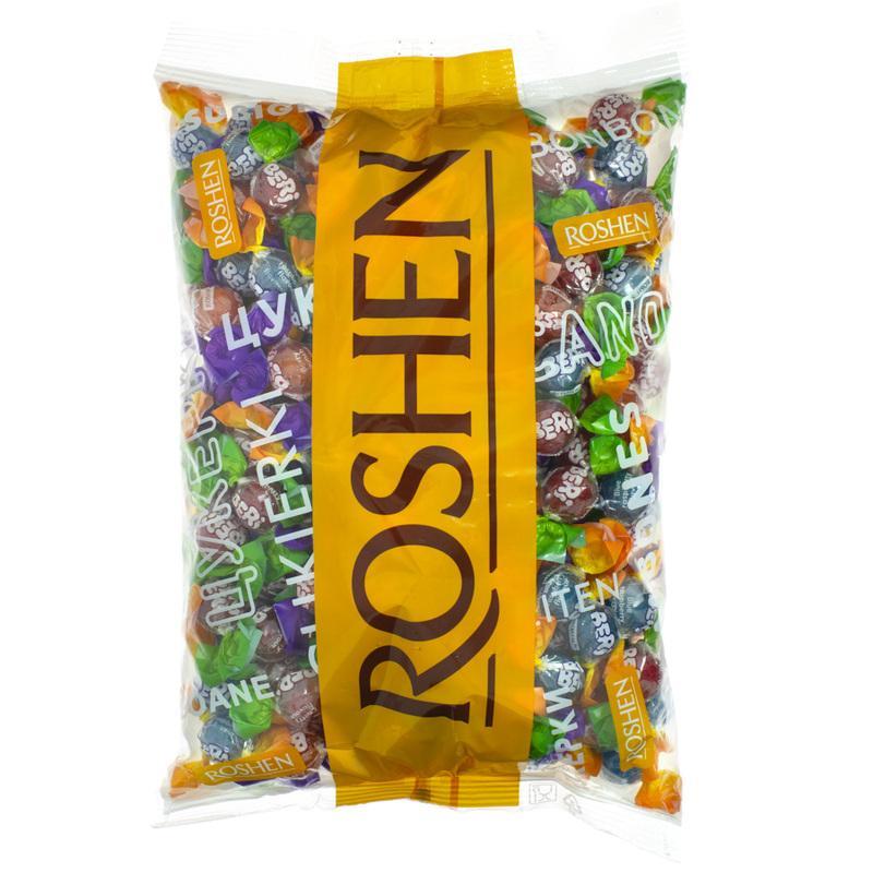 ROSHEN BERI HARD CANDY 3 FLAVOURS-CHERRY - BLUE RASPBERRY-BERRY PUNCH 500g.1kg By Jood Mart