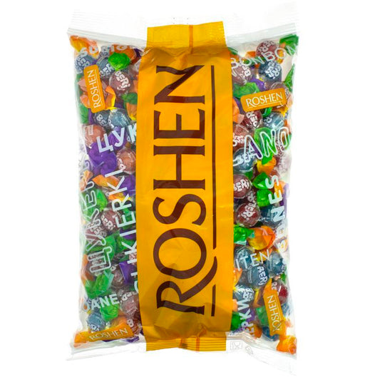 ROSHEN BERI HARD CANDY 3 FLAVOURS-CHERRY - BLUE RASPBERRY-BERRY PUNCH 500g.1kg By Jood Mart