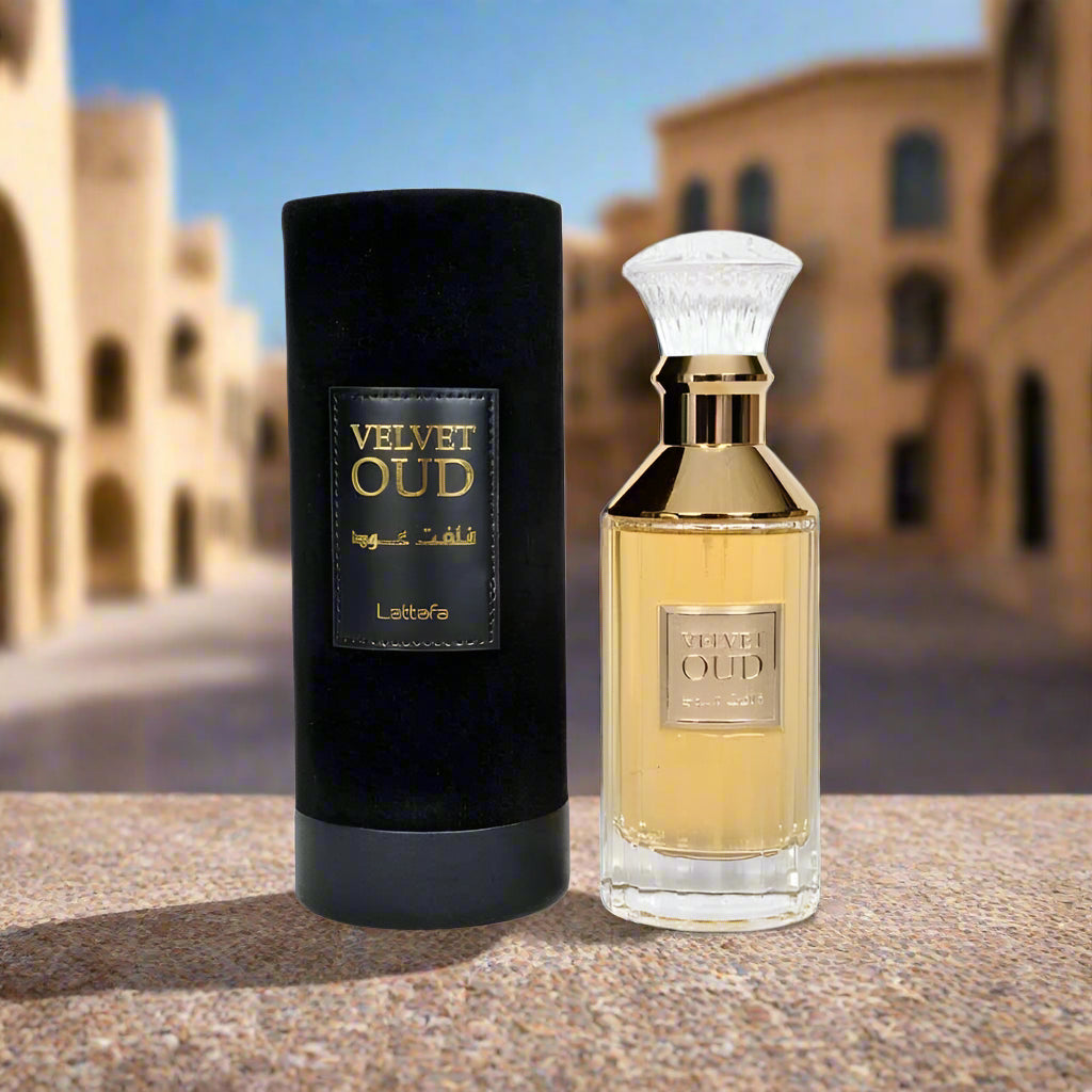 Original Lattafa 3D Sticker velvet oud lattafa unisex perfume EDP 100 ml Original from Dubai - Bakhoor And Perfume