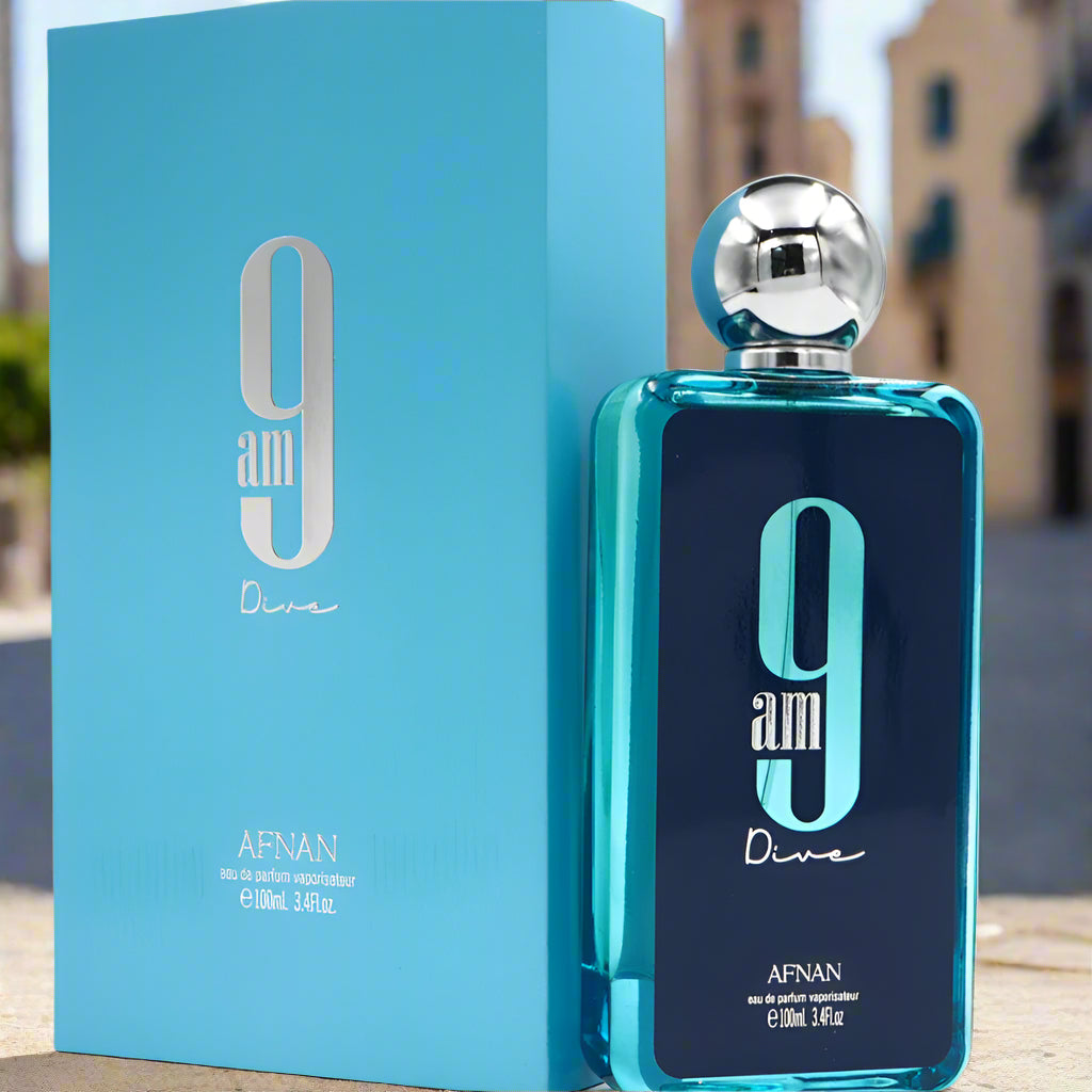Afnan 9am Dive EDP Perfume 100ml for Man Women Minyak Wangi Arab - Bakhoor And Perfume