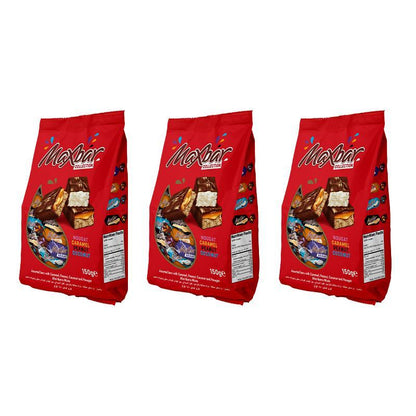 Maxbar Chocolate Mini Bars, 142g caramell. coconut .peanut. collection Snacks Food Cokelat Sweet Coklat By Jood Mart
