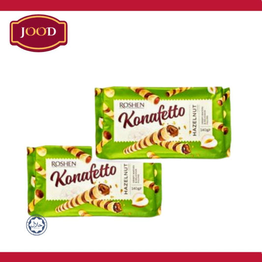 Roshen Konafetto Rolls with Hazelnut Flavoured Filling 140g  From Jood Mart