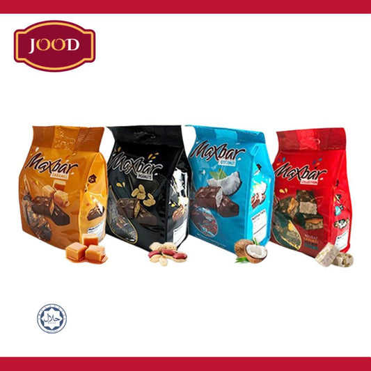 Maxbar Chocolate Mini Bars, 142g caramell. coconut .peanut. collection Snacks Food Cokelat Sweet Coklat By Jood Mart
