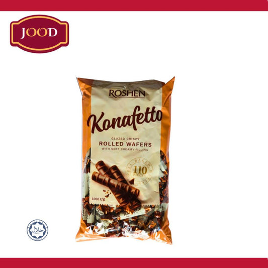 ready stock Roshen Konafetto Bianco, Sweets In Cocoa 1kg Chocolate Food Snacks Coklat By Jood Mart Cokelat